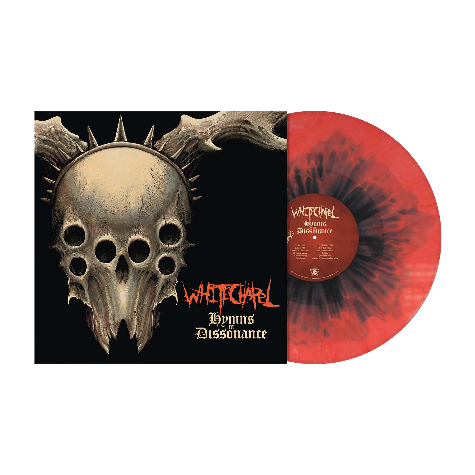Whitechapel (Hymns in Dissonance) Scarlet Red w/Cloudy Black Splatter Vinyl