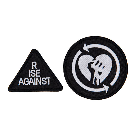 Rise Against (Heartfist Pyramid Logo) Patch Set