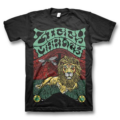 Ziggy Marley (Fly Rasta Lion Black) T-Shirt