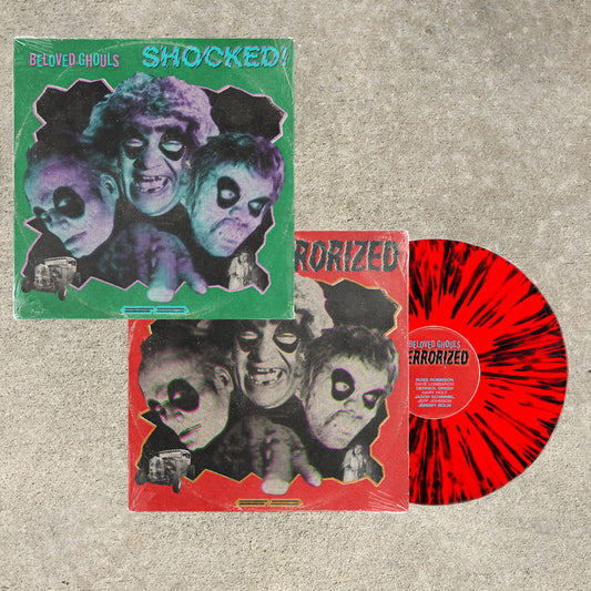 Beloved Ghouls (Shocked/Terrorized) Red w/ Black Splatter 7 Inch