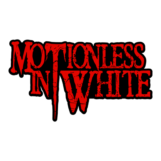 Motionless In White (Throwback Logo) Diecut Sticker