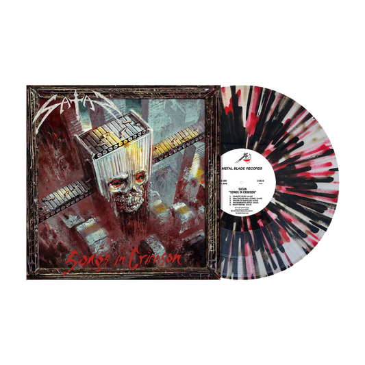 Satan (Songs in Crimson) Clear w/Black Red & Gold Splatter Vinyl